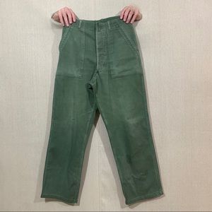 VINTAGE MILITARY SURPLUS PANTS DISTRESSED